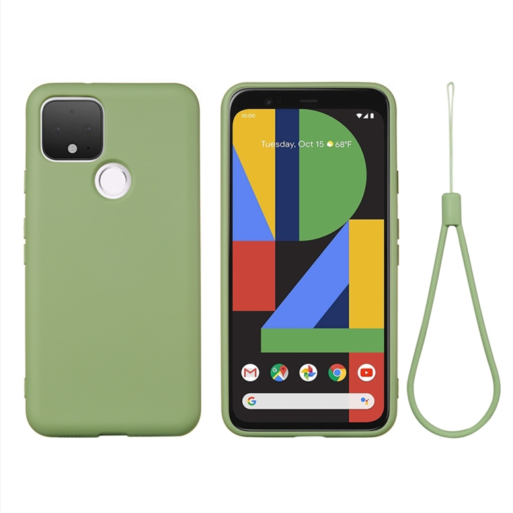 Levně RUBBER Ochranný kryt pro Google Pixel 4a 5G zelený