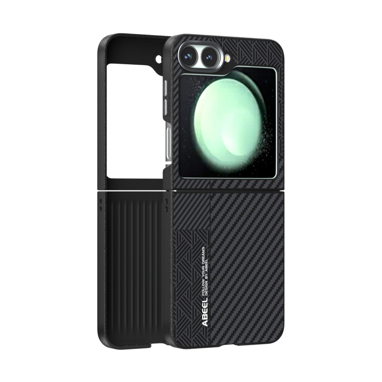Levně ABEEL RELIEF Ochranný obal pro Samsung Galaxy Z Flip7 FE 5G / Flip6 5G BLACK
