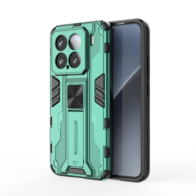 Levně SUPERSONIC Ochranný obal se stojanem pro Xiaomi 15 zelený