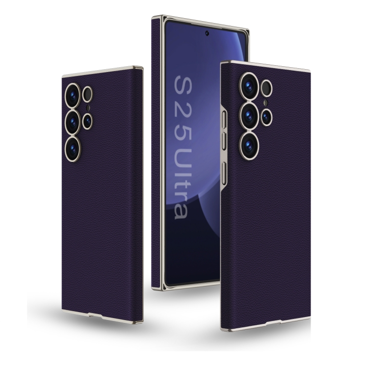 Levně GKK LEATHER CASE Ochranný kryt pro Samsung Galaxy S25 Ultra 5G PURPLE
