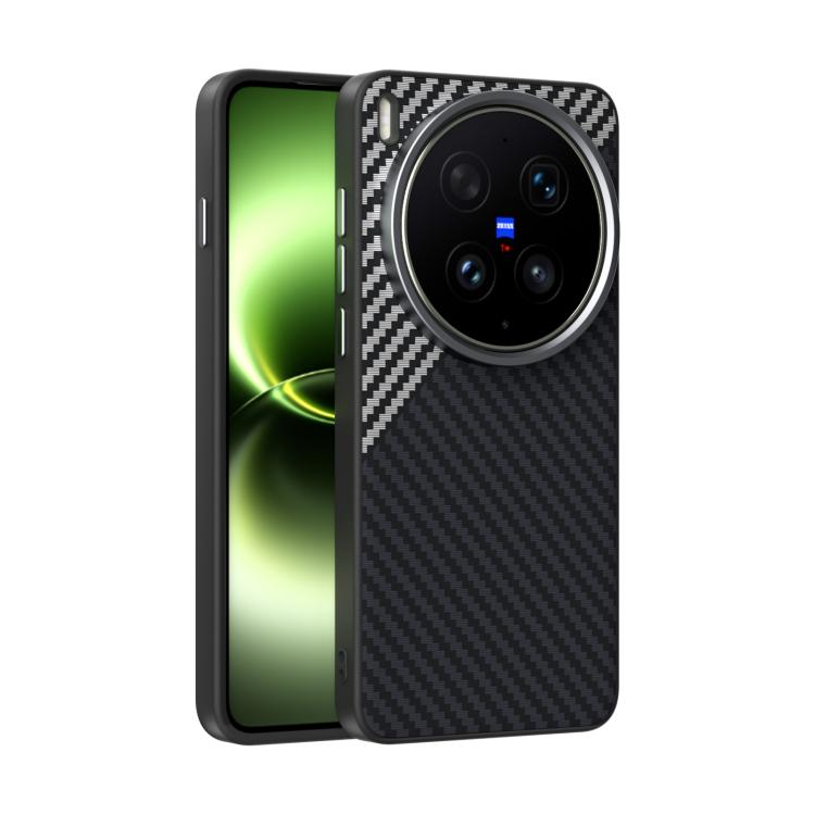 Levně ABEEL C CARBON Ochranný kryt pro Vivo X300 Ultra BLACK-SILVER