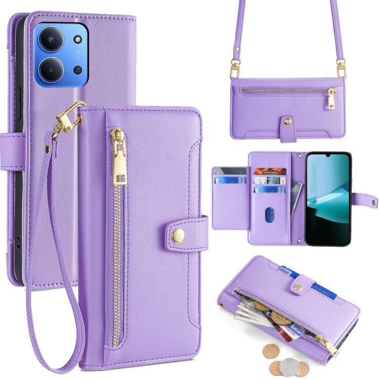 Levně PASTEL Peněženkové pouzdro pro Xiaomi Redmi 15C / Redmi 15C 5G fialové