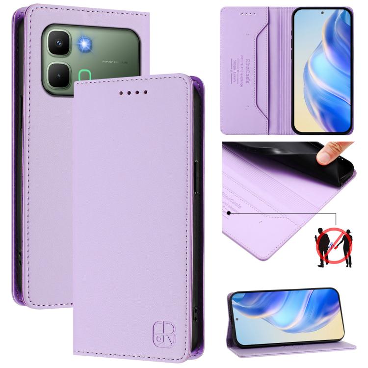Levně RINA Zaklápěcí pouzdro pro Infinix Note Edge světle fialové