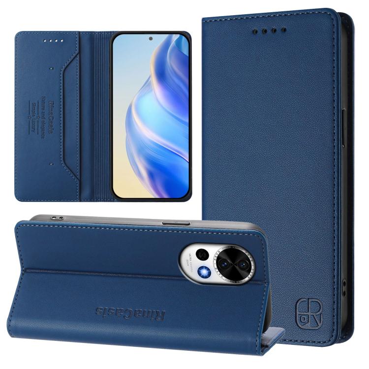 Levně RINA Zaklápěcí pouzdro pro Huawei Nova 13 tmavomodré