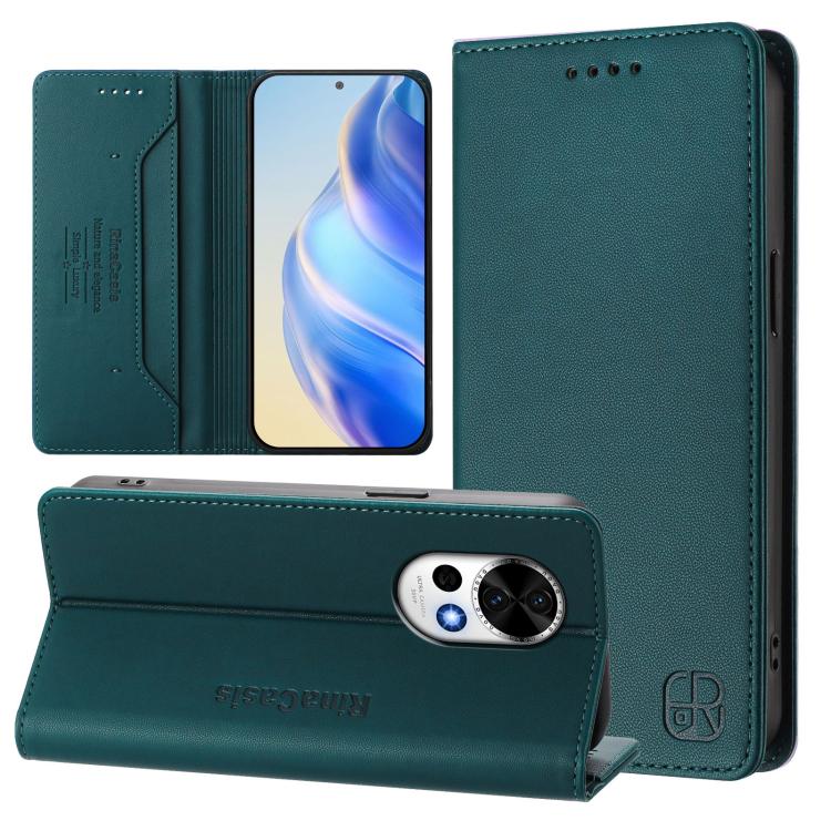 Levně RINA Zaklápěcí pouzdro pro Huawei Nova 13 tmavě zelené