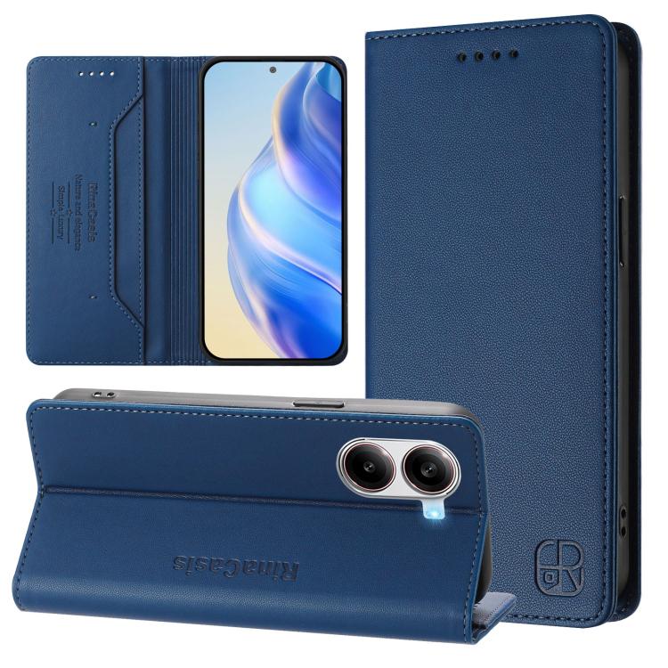 Levně RINA Zaklápěcí pouzdro pro Xiaomi Poco X7 Pro tmavomodré