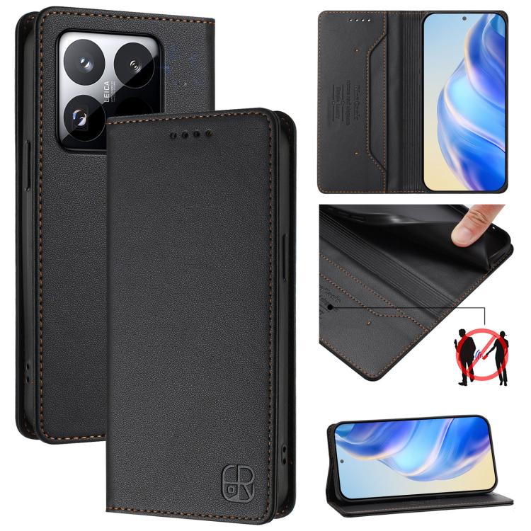 Levně RINA Zaklápěcí pouzdro pro Xiaomi 15T černé