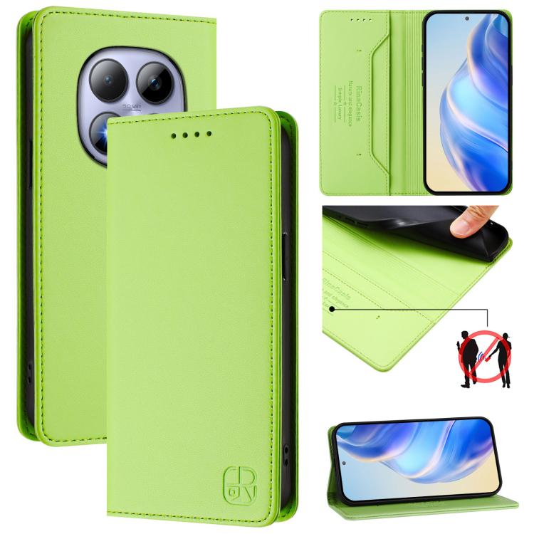 Levně RINA Zaklápěcí pouzdro pro Xiaomi Redmi Note 15 Pro 5G světle zelené