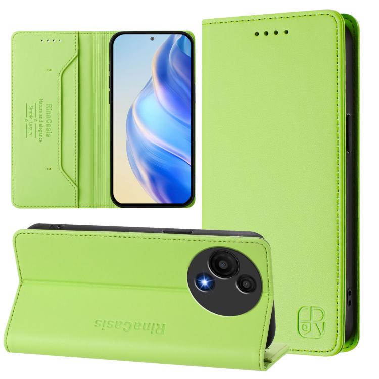 Levně RINA Zaklápěcí pouzdro pro TCL 605 / TCL 60 SE světle zelené