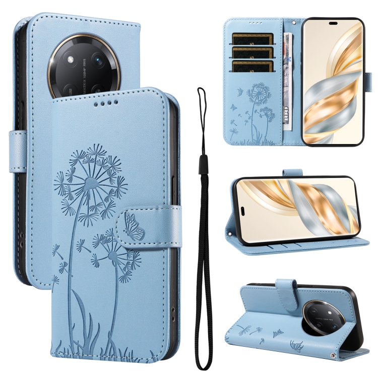 Levně ART DANDELION Peněženkové pouzdro pro Honor Magic7 Lite 5G světle modré