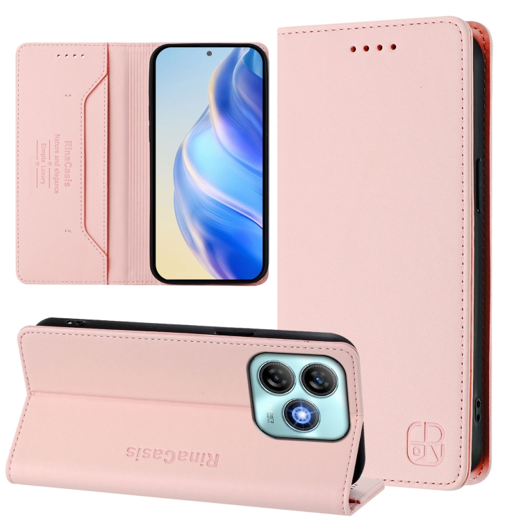 Levně RINA Zaklápěcí pouzdro pro ZTE Blade A75 světle růžové