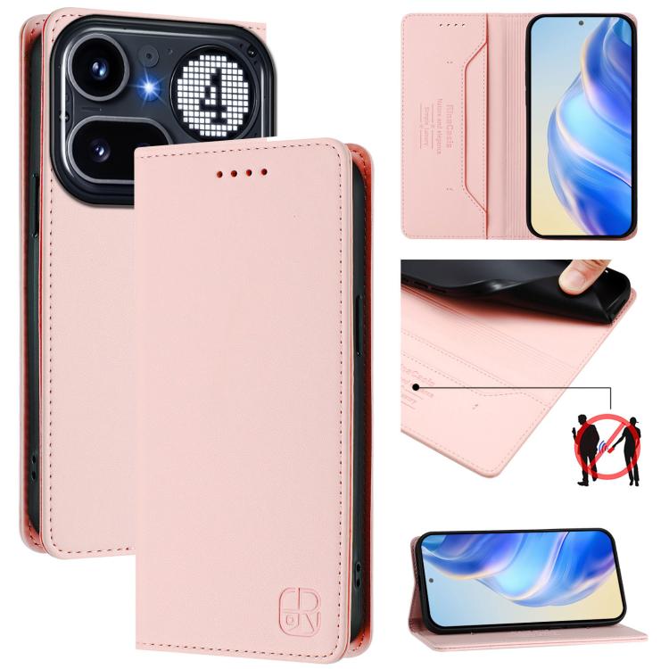 Levně RINA Zaklápěcí pouzdro pro Nothing Phone (4a) Pro růžové