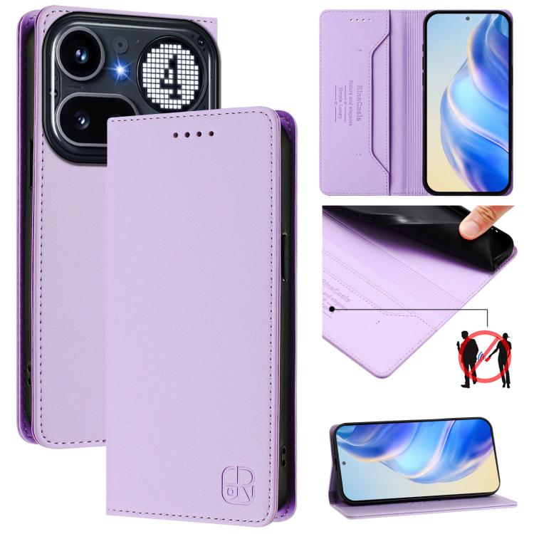 Levně RINA Zaklápěcí pouzdro pro Nothing Phone (4a) Pro světle fialové