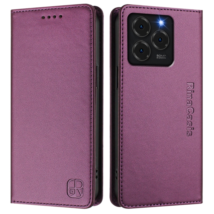 Levně RINA Zaklápěcí pouzdro pro Ulefone Note 20 Pro tmavě fialové