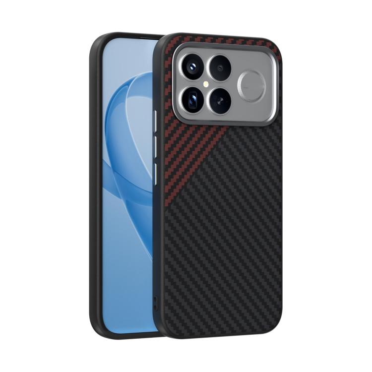 Levně ABEEL C CARBON Ochranný kryt pro POCO F8 Ultra BLACK-RED