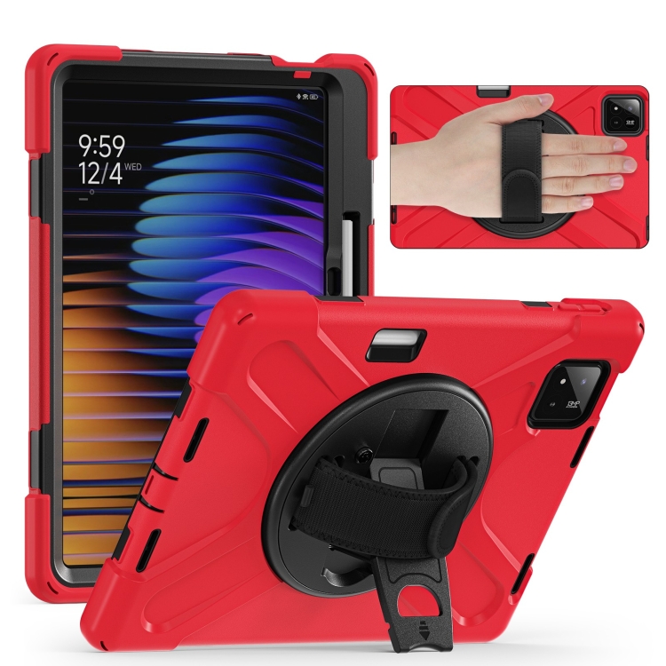 Levně SOLID Odolný obal pro Xiaomi Pad 7 / 7 Pro / Pad 8 / Pad 8 Pro červený