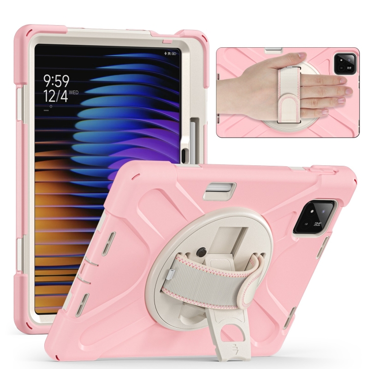 Levně SOLID Odolný obal pro Xiaomi Pad 7 / 7 Pro / Pad 8 / Pad 8 Pro světlerůžový