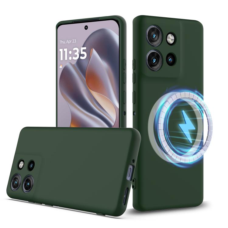 RUBBER MAGSAFE Silikonový kryt pro Motorola Moto Edge 60 Neo / 50 Neo / ThinkPhone 25 DARK GREEN