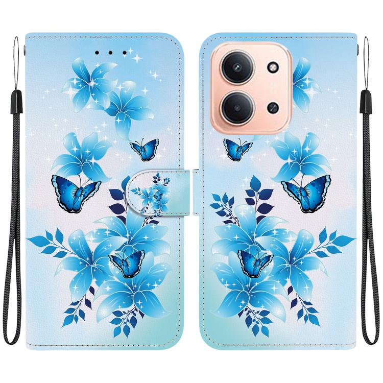 Levně ART Peněženkový kryt pro Xiaomi Redmi 15C / Redmi 15C 5G BLUE BUTTERFLIES