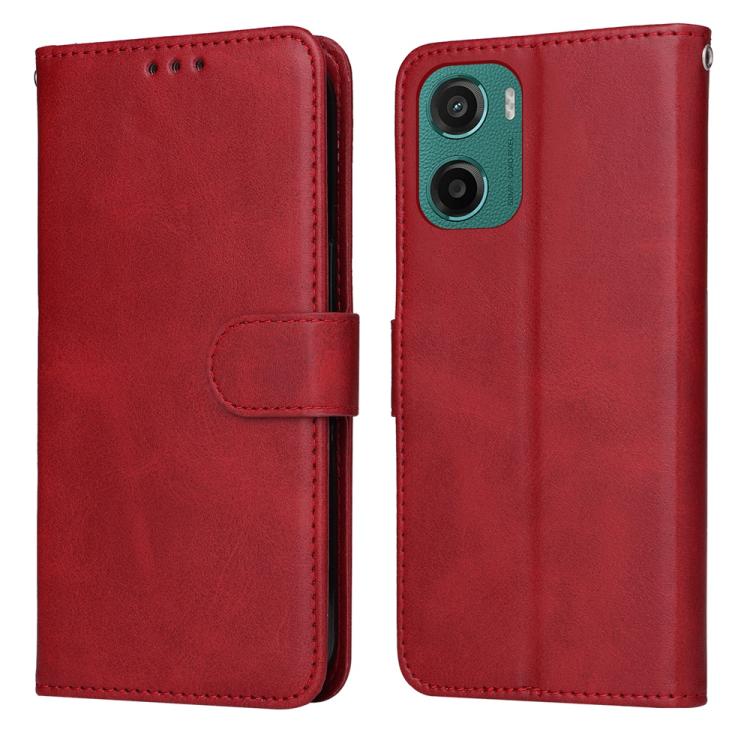 SMOOTH Peněženkové pouzdro pro Motorola Moto G05 / Moto E15 červené