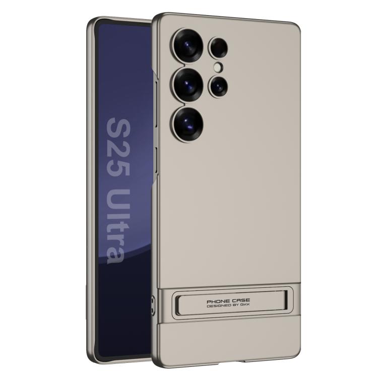 Levně GKK TRIUMPH Ultratenký kryt se stojanem pro Samsung Galaxy S25 Ultra 5G TITANIUM GREY