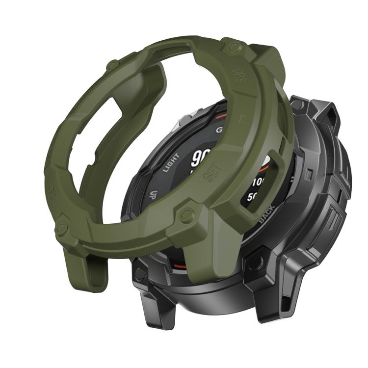 Levně TPU HALF COVER Kryt pro Garmin Instinct 3 Solar 50mm zelený