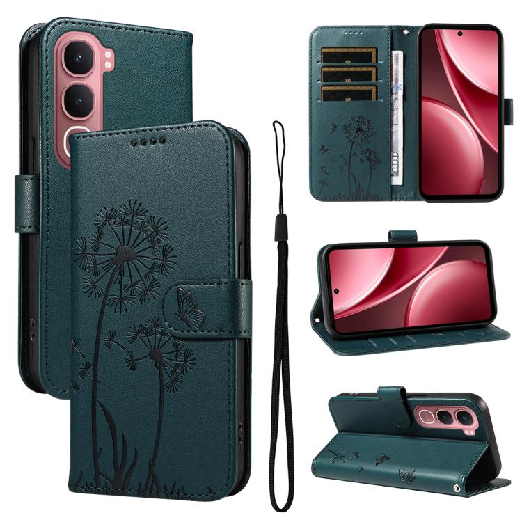 Levně ART DANDELION Peněženkové pouzdro pro Vivo Y21d / Vivo Y31 5G zelené