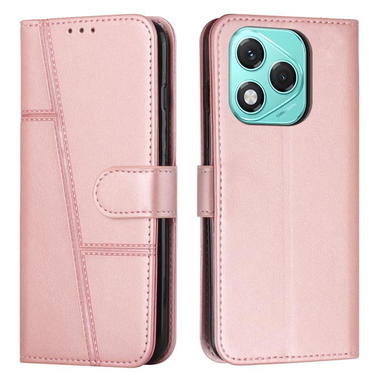 Levně STITCHED Peněženkový kryt pro Honor 400 Lite růžový