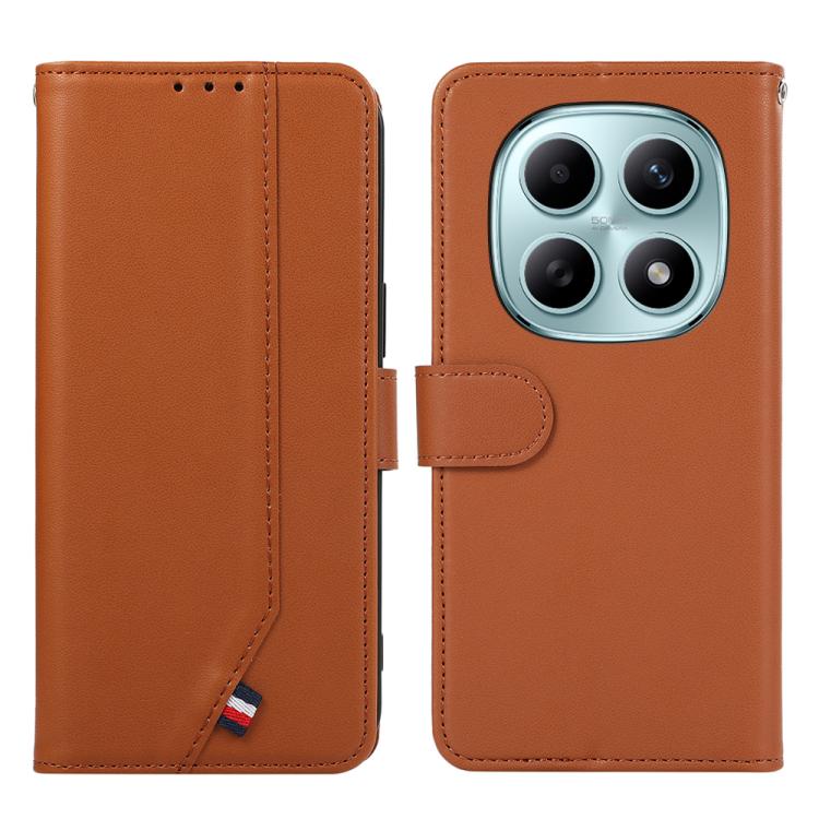 Levně ABEEL DELICATE Peněženkový obal Xiaomi Redmi Note 15 5G / POCO M8 5G hnědý