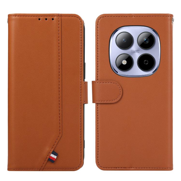 Levně ABEEL DELICATE Peněženkový obal Xiaomi Redmi Note 15 Pro 5G hnědý
