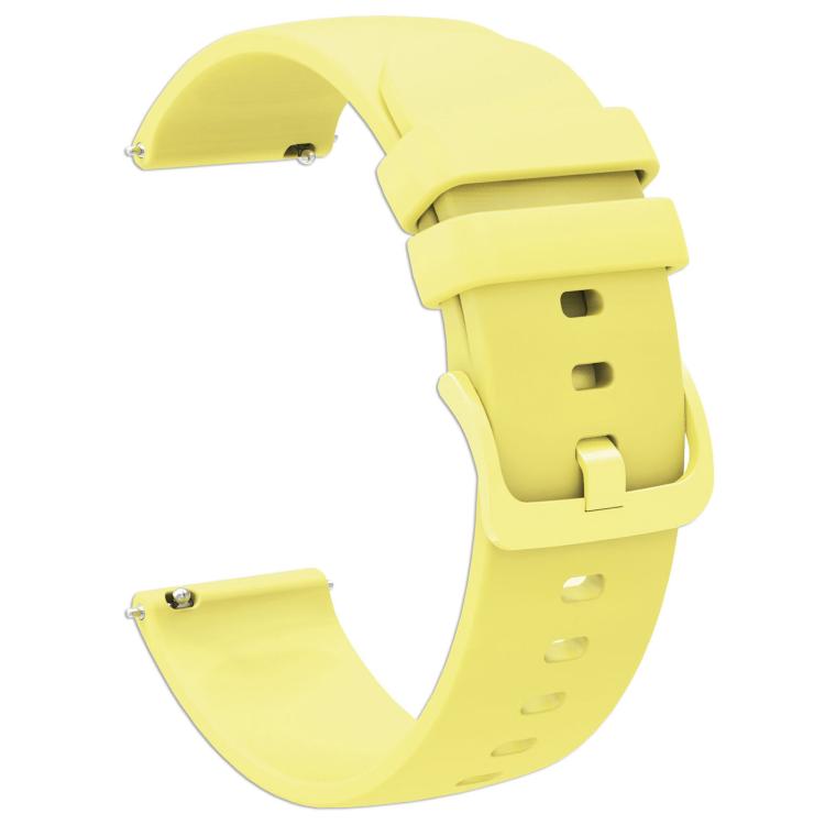 Levně SILICONE Univerzální řemínek pro smart hodinky - šířka 18mm žlutý