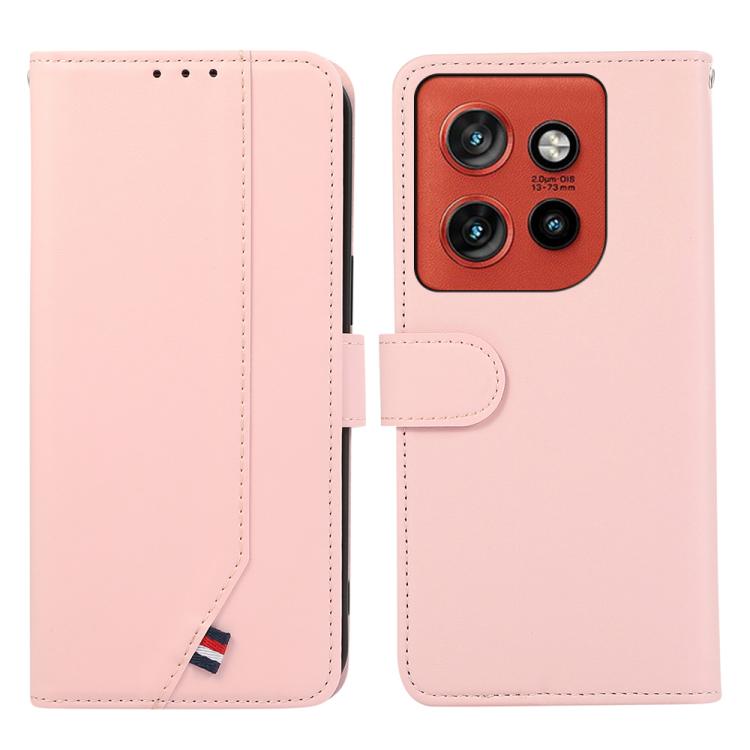Levně ABEEL Jemné Peněženkové pouzdro Motorola Edge 70 růžové