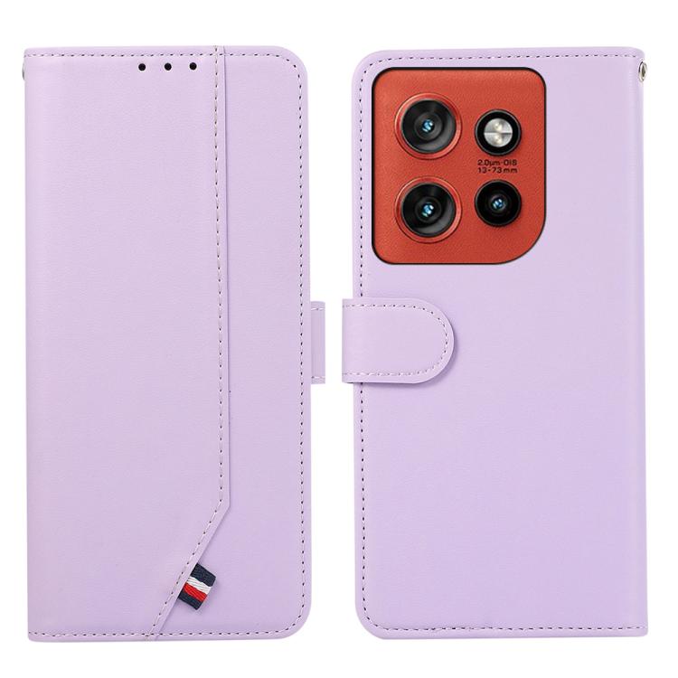 Levně ABEEL DELICATE Peněženkový obal Motorola Edge 70 fialový