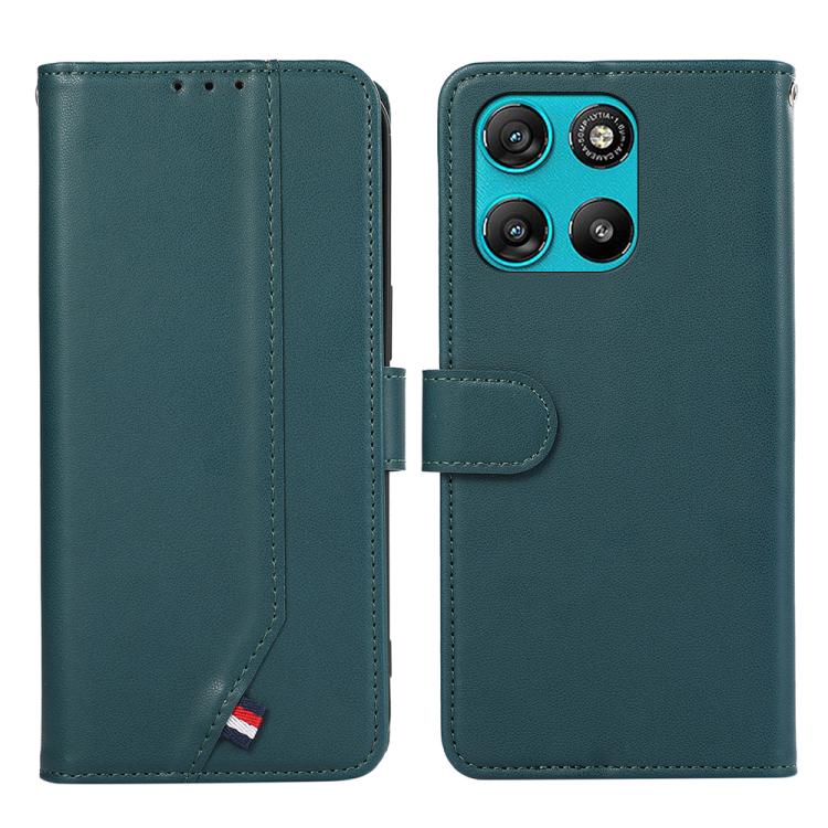 Levně ABEEL Jemné Peněženkové pouzdro Motorola Moto G57 Power zelené