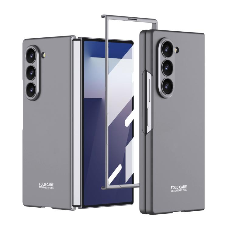 Levně GKK Plastový kryt se sklem pro vnější displej Samsung Galaxy Z Fold7 5G šedý