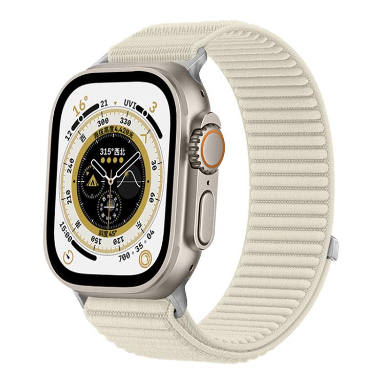 Levně xDfind NYLON Vyměnitelný řemínek pro Apple Watch 38 / 40 / 41 / Apple Watch 10 / 11 42mm STARLIGHT
