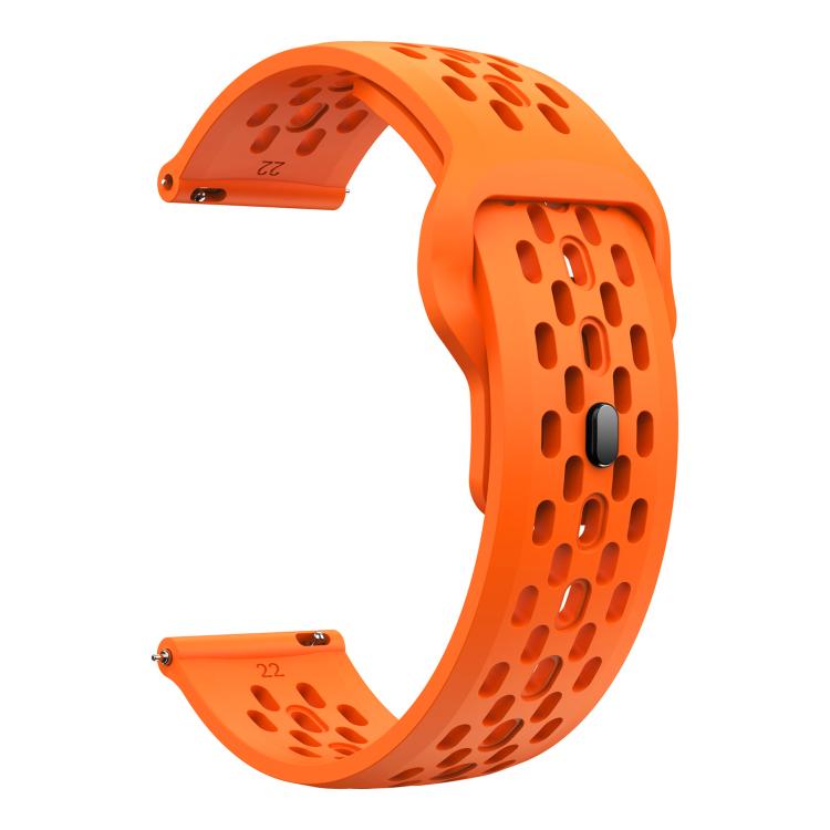 Levně AIRY Univerzální silikonový řemínek pro hodinky se šířkou 20mm oranžový