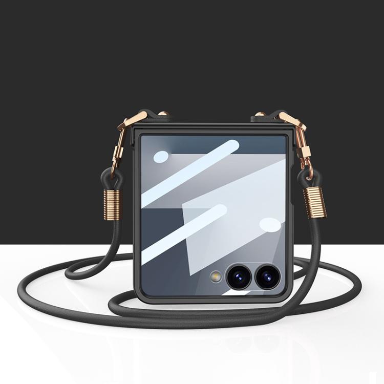 Levně GKK CROSSBODY Ochranný kryt se šňůrkou Samsung Galaxy Z Flip7 5G černý