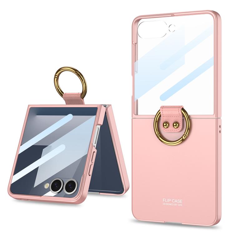 Levně GKK CIRCLE Ochranný obal s držákem pro Samsung Galaxy Z Flip7 5G růžový