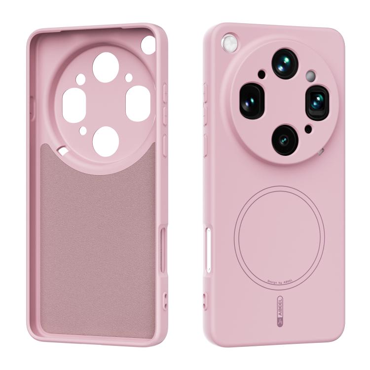 Levně ABEEL SILICONE MAGSAFE Ochranný kryt pro Oppo Find X9 Ultra růžový