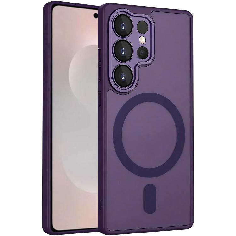 Levně XDCASE FROSTED Ochranný kryt s MagSafe pro Samsung Galaxy S26 Ultra 5G fialový