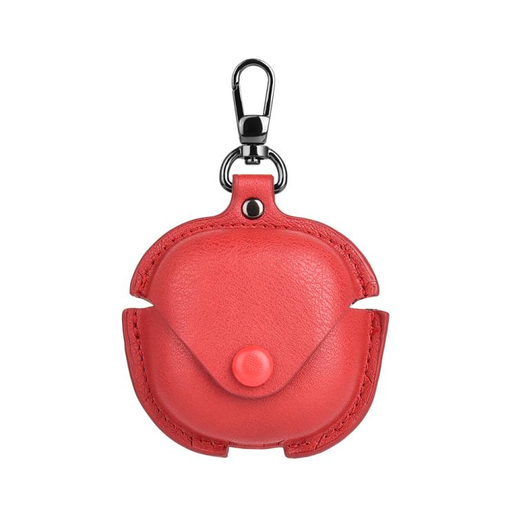 Levně LEATHER POCKET Pouzdro pro sluchátka Samsung Galaxy Buds4 / Buds4 Pro červené