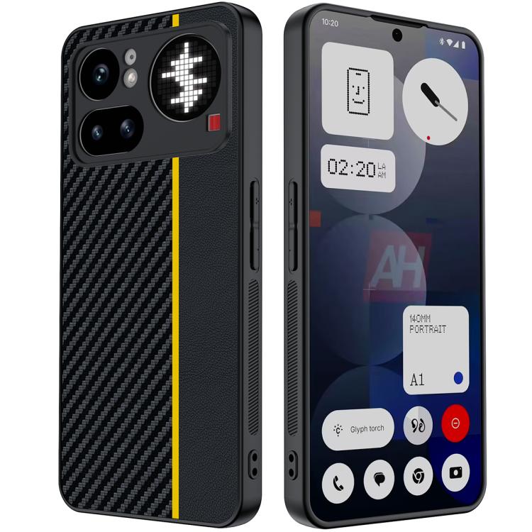 Levně CARBON Ochranný obal pro Nothing Phone (4a) Pro BLACK-YELLOW