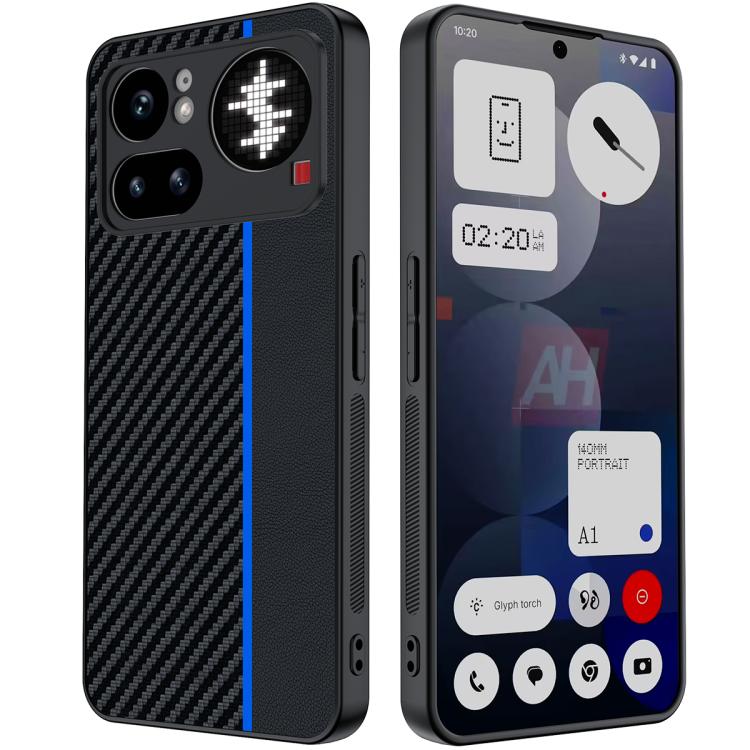 Levně CARBON Ochranný obal pro Nothing Phone (4a) Pro BLACK-BLUE