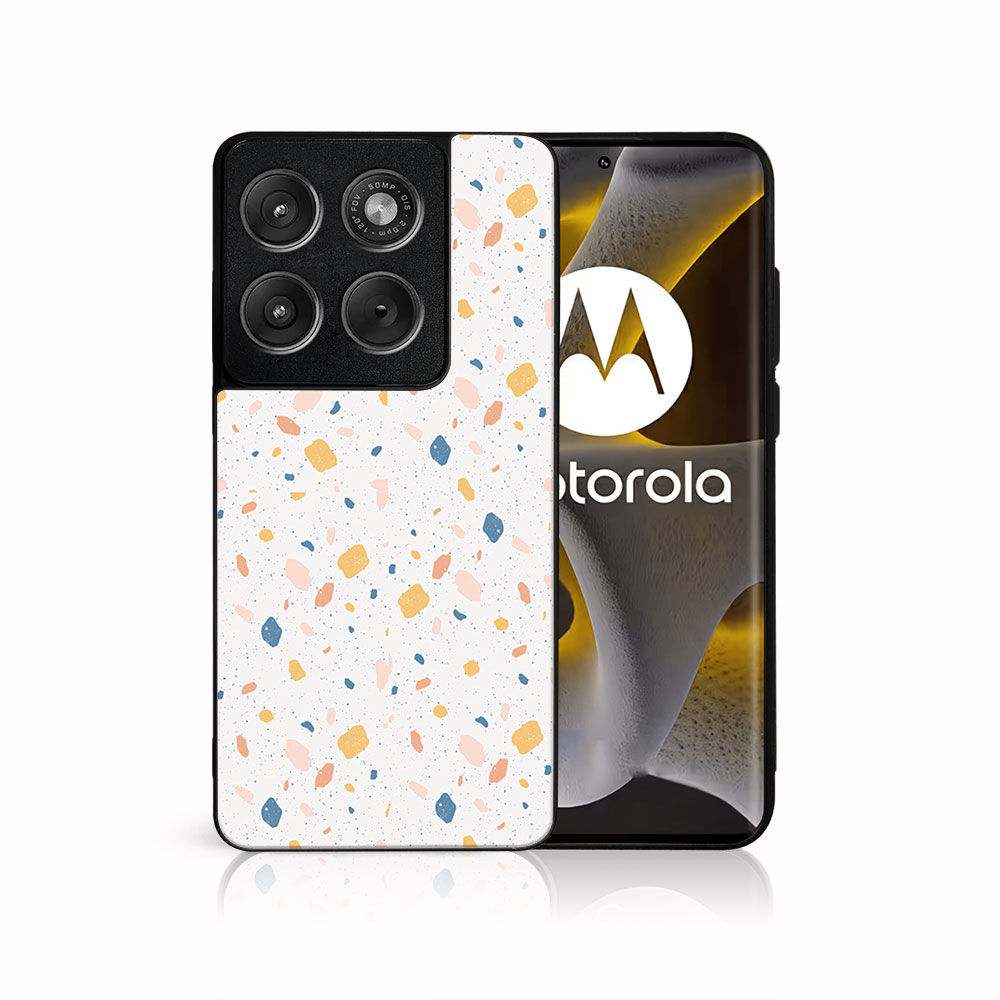 Levně MY ART Ochranný kryt pro Motorola Edge 70 ORANGE TERRAZZO (165)