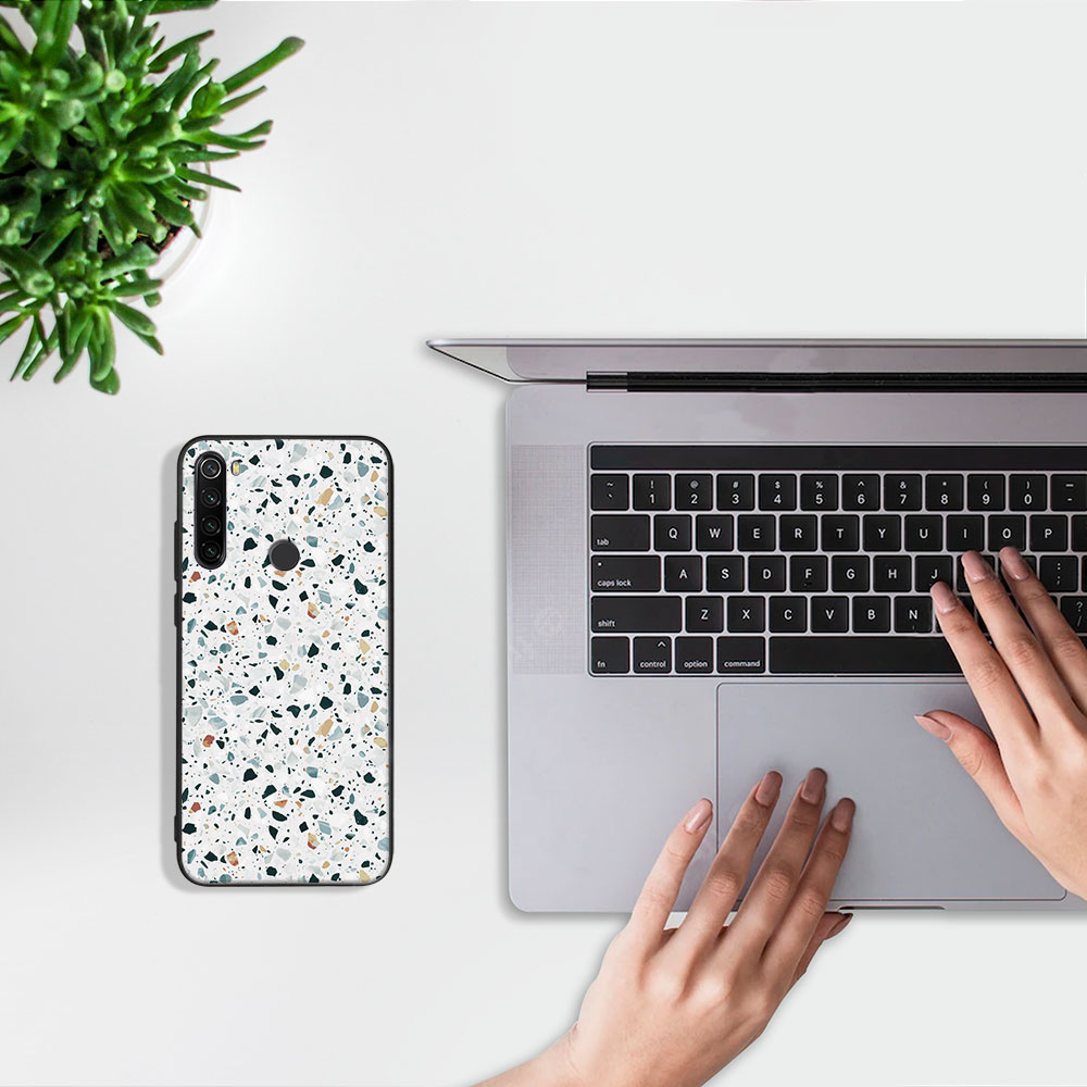Levně MY ART Ochranný kryt pro Xiaomi Redmi Note 8T GREY TERRAZZO (163)