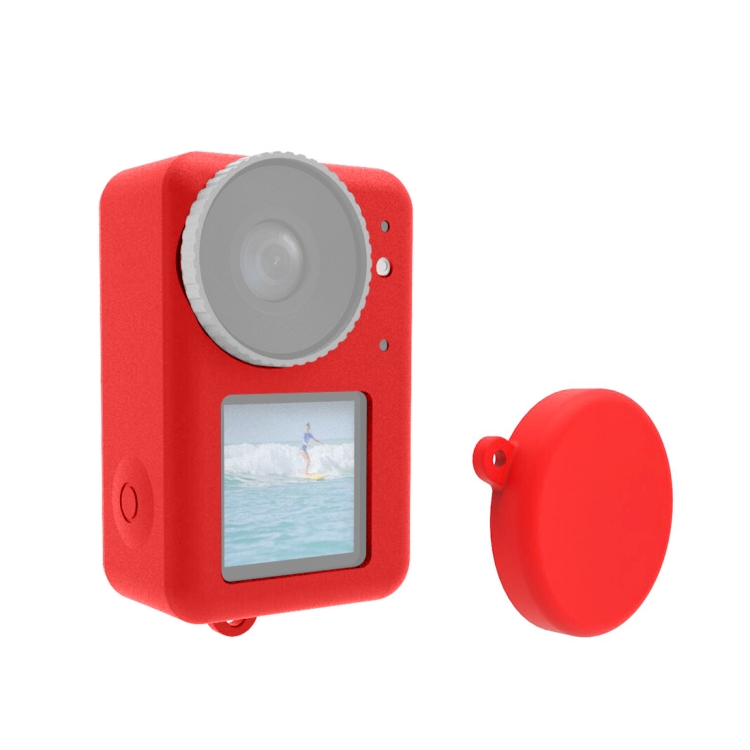 Levně PULUZ Silikonový obal pro akční kameru DJI Osmo Action 5 Pro / Osmo Action 4 / Osmo Action 3 červený