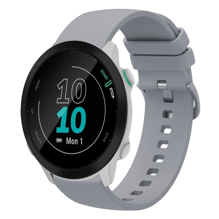 Levně SILICONE Vyměnitelný řemínek pro Garmin Forerunner 55mm šedý