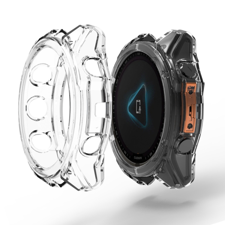 Levně TPU HALF COVER Kryt pro Garmin Fenix 8 43mm průhledný