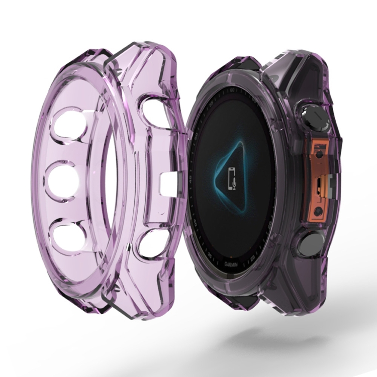 TPU HALF COVER Kryt pro Garmin Fenix 8 47mm fialový